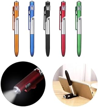 Amazon | 【ぷらす堂】 4in1 多機能ペン ボールペン タッチペン LED